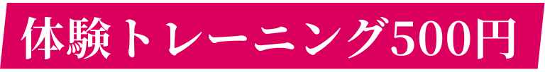 体験トレーニング500円